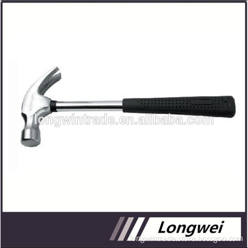 American type rip claw hammer with steel tubular handle